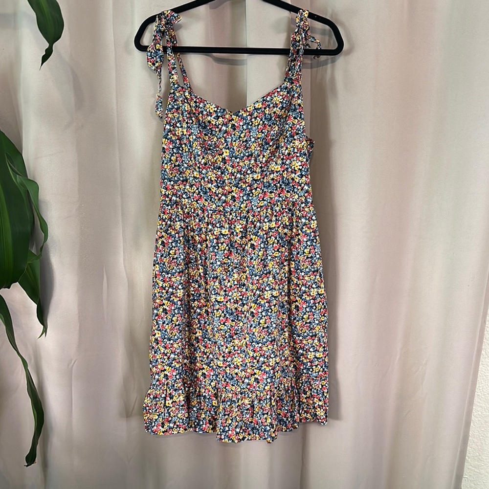 Old Navy Pink and Blue Sleeveless Sundress